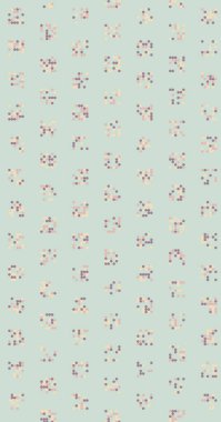 soyut renkli yarım tonlu noktalar üretken sanat arkaplan çizimleri