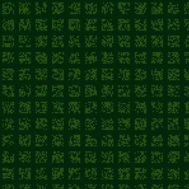 soyut renkli yarım tonlu noktalar üretken sanat arkaplan çizimleri