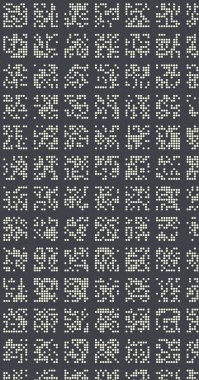 soyut renkli yarım tonlu noktalar üretken sanat arkaplan çizimleri