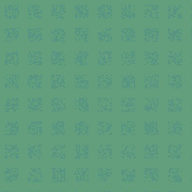 soyut renkli yarım tonlu noktalar üretken sanat arkaplan çizimleri