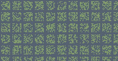 soyut renkli yarım tonlu noktalar üretken sanat arkaplan çizimleri