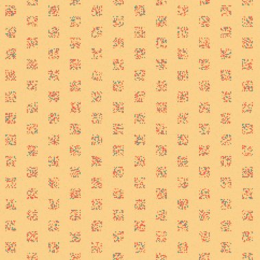 soyut renkli yarım tonlu noktalar üretken sanat arkaplan çizimleri