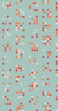 soyut renkli yarım tonlu noktalar üretken sanat arkaplan çizimleri