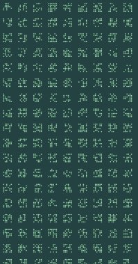 soyut renkli yarım tonlu noktalar üretken sanat arkaplan çizimleri