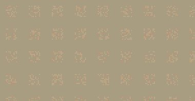 Soyut Renk Yarım Tonlama Noktaları üretken sanat arkaplanı çizimi