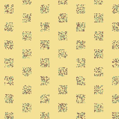 Soyut Renk Yarım Tonlama Noktaları üretken sanat arkaplanı çizimi