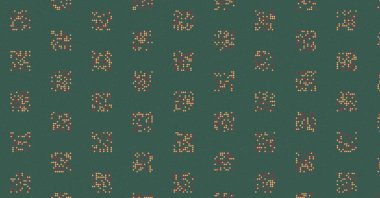 soyut renkli yarım tonlu noktalar üretken sanat arkaplan çizimleri