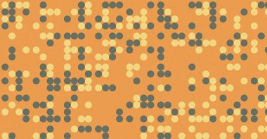 soyut renkli yarım tonlu noktalar üretken sanat arkaplan çizimleri