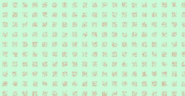 soyut renkli yarım tonlu noktalar üretken sanat arkaplan çizimleri