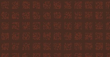 Soyut Renk Yarım Tonlama Noktaları üretken sanat arkaplanı çizimi