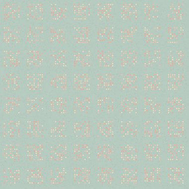 soyut renkli yarım tonlu noktalar üretken sanat arkaplan çizimleri