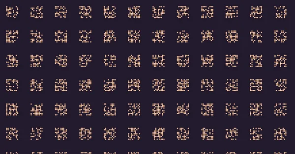 Soyut Renk Yarım Tonlama Noktaları üretken sanat arkaplanı çizimi