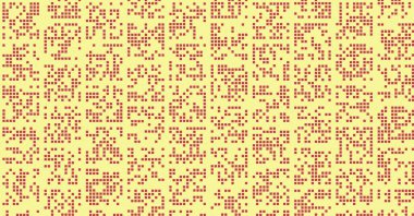 soyut renkli yarım tonlu noktalar üretken sanat arkaplan çizimleri