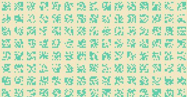 soyut renkli yarım tonlu noktalar üretken sanat arkaplan çizimleri