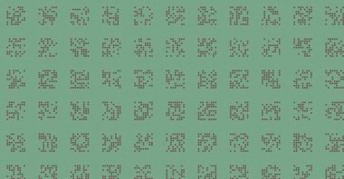 soyut renkli yarım tonlu noktalar üretken sanat arkaplan çizimleri