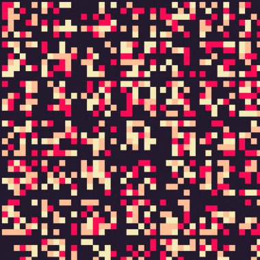 Soyut Renk Yarım Tonlama Noktaları üretken sanat arkaplanı çizimi