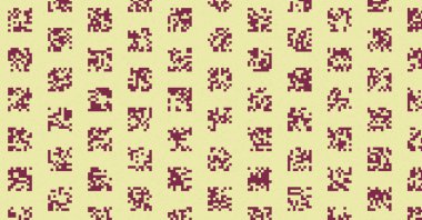 soyut renkli yarım tonlu noktalar üretken sanat arkaplan çizimleri