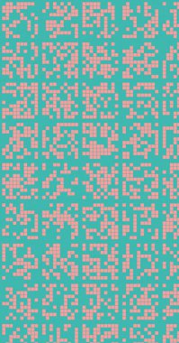 soyut renkli yarım tonlu noktalar üretken sanat arkaplan çizimleri