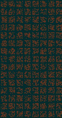 Soyut Renk Yarım Tonlama Noktaları üretken sanat arkaplanı çizimi