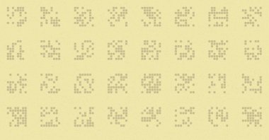 Soyut Renk Yarım Tonlama Noktaları üretken sanat arkaplanı çizimi