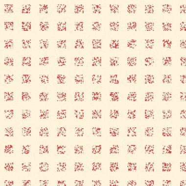 Soyut Renk Yarım Tonlama Noktaları üretken sanat arkaplanı çizimi