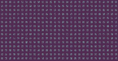 soyut renkli yarım tonlu noktalar üretken sanat arkaplan çizimleri