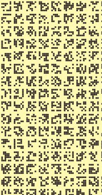 Soyut Renk Yarım Tonlama Noktaları üretken sanat arkaplanı çizimi