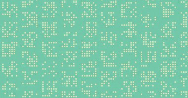 Soyut Renk Yarım Tonlama Noktaları üretken sanat arkaplanı çizimi