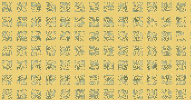 soyut renkli yarım tonlu noktalar üretken sanat arkaplan çizimleri