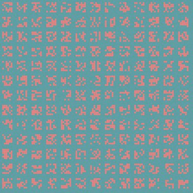 Soyut Renk Yarım Tonlama Noktaları üretken sanat arkaplanı çizimi