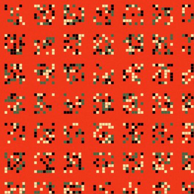 soyut renkli yarım tonlu noktalar üretken sanat arkaplan çizimleri