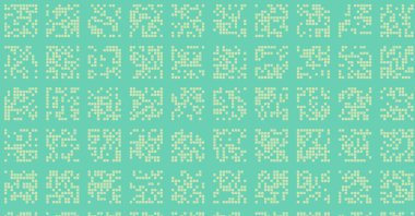 Soyut Renk Yarım Tonlama Noktaları üretken sanat arkaplanı çizimi