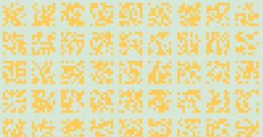 Soyut Renk Yarım Tonlama Noktaları üretken sanat arkaplanı çizimi