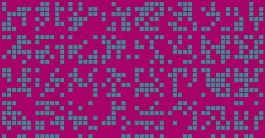 Soyut Renk Yarım Tonlama Noktaları üretken sanat arkaplanı çizimi