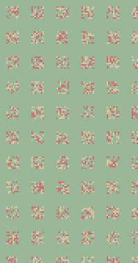 Soyut Renk Yarım Tonlama Noktaları üretken sanat arkaplanı çizimi