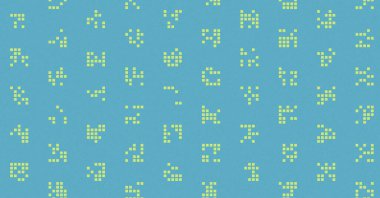 soyut renkli yarım tonlu noktalar üretken sanat arkaplan çizimleri