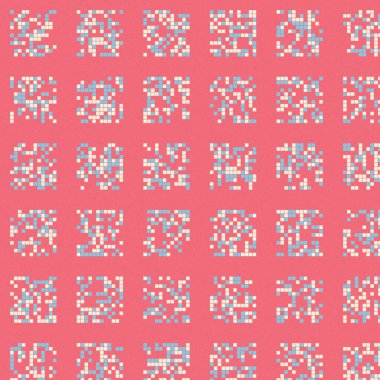 Soyut Renk Yarım Tonlama Noktaları üretken sanat arkaplanı çizimi