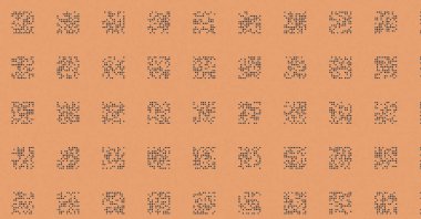 soyut renkli yarım tonlu noktalar üretken sanat arkaplan çizimleri