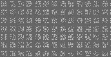 Soyut Renk Yarım Tonlama Noktaları üretken sanat arkaplanı çizimi