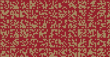 Soyut Renk Yarım Tonlama Noktaları üretken sanat arkaplanı çizimi