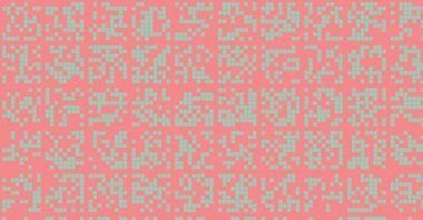 Soyut Renk Yarım Tonlama Noktaları üretken sanat arkaplanı çizimi