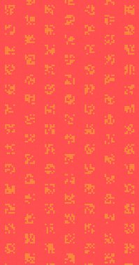 Soyut Renk Yarım Tonlama Noktaları üretken sanat arkaplanı çizimi