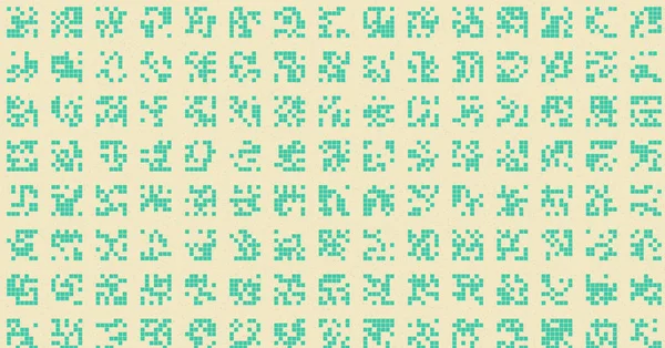 soyut renkli yarım tonlu noktalar üretken sanat arkaplan çizimleri