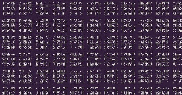 Soyut Renk Yarım Tonlama Noktaları üretken sanat arkaplanı çizimi