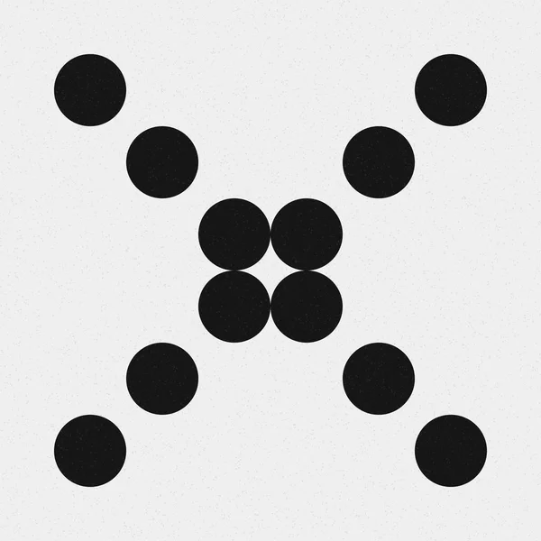 Abstract Zwart Dots Geometrische Achtergrond Vector Illustratie — Stockvector