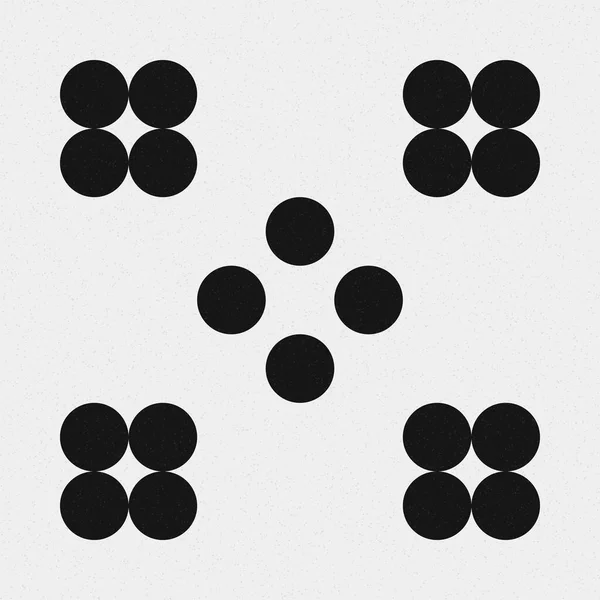Abstraktes Muster Mit Schwarzen Punkten — Stockvektor