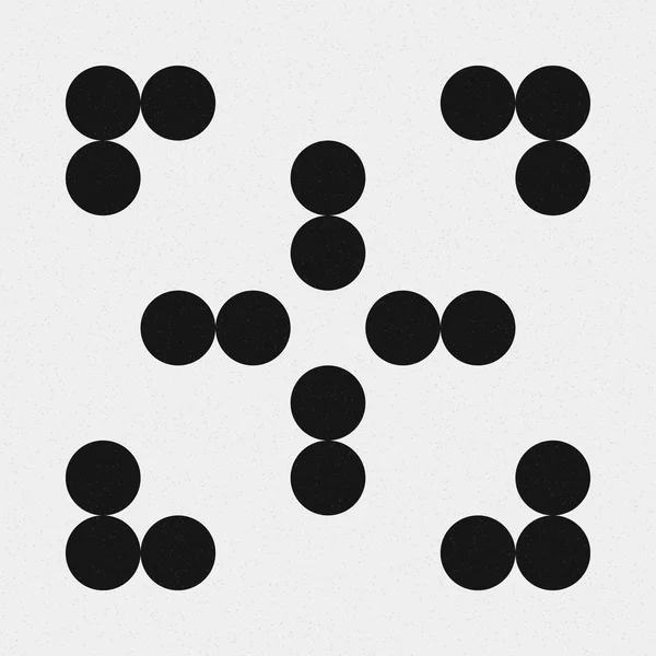 Αφηρημένο Μοτίβο Μαύρες Κουκίδες — Διανυσματικό Αρχείο