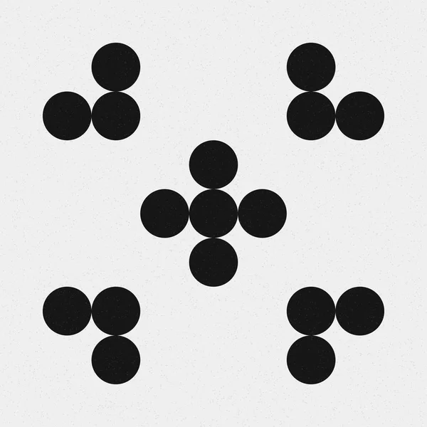 黒点の抽象パターン — ストックベクタ