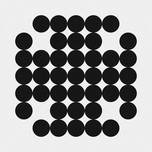 Abstraktes Muster Mit Schwarzen Punkten — Stockvektor