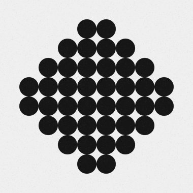 Soyut çapraz desenli logo üretken hesaplama sanatı çizimi